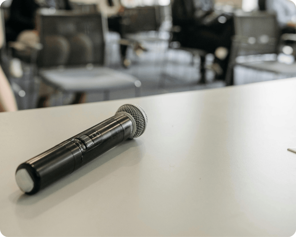 Microphone on desk 1.0
